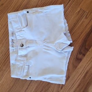 Cat & Jack white denim shorts, Girl's size 10/12